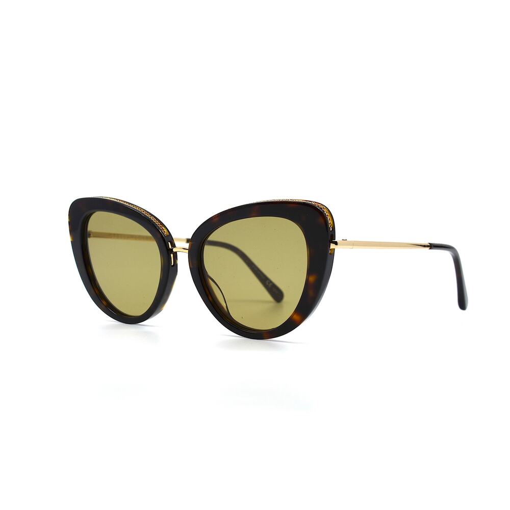 STELLA McCARTNEY SC0189S 002 HAVANA GREEN WOMEN'S AUTHENTIC SUNGLASSES